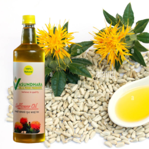 Safflower Oil -1000 ml | Wood Pressed | Natural | Edible Oil For Cooking